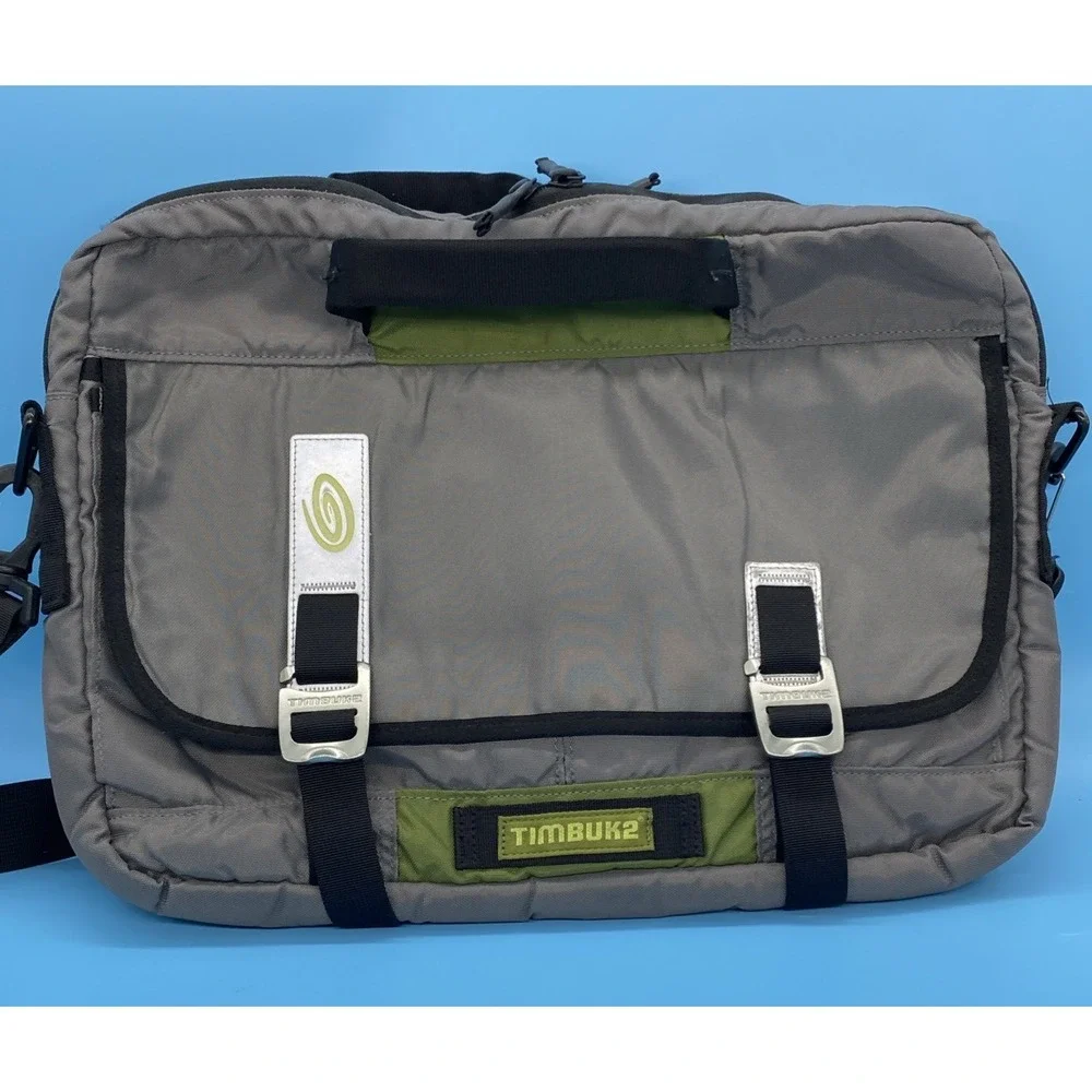 Timbuk2 Command Messenger Bag Gray‎ Green Laptop Bag Medium